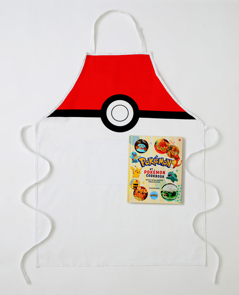 My Pokemon Cookbook Gift Set: Poke Ball Apron Edition