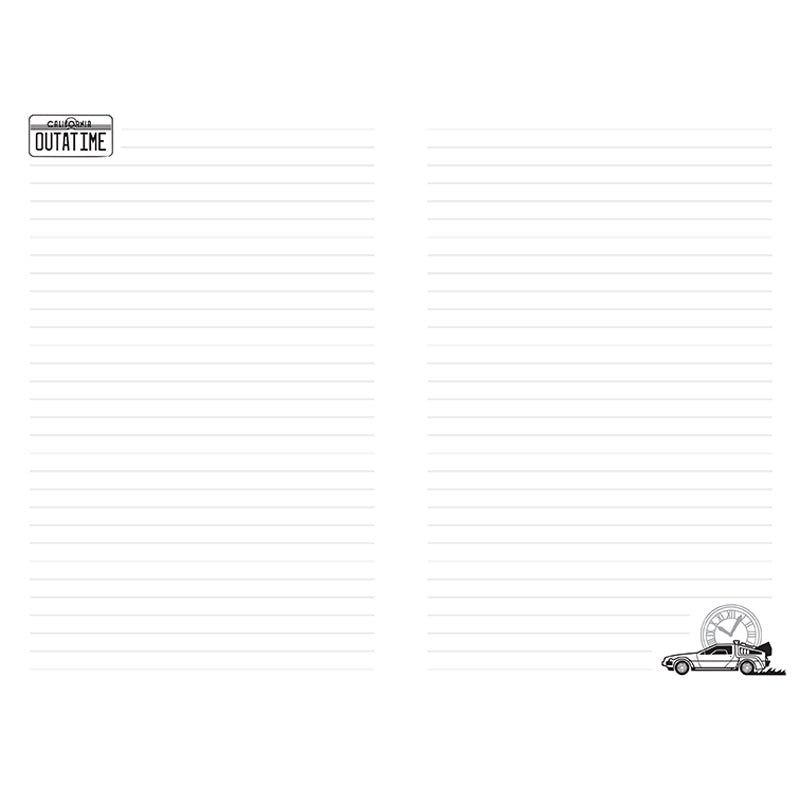 Back to the Future: Time Machine Hardcover Journal