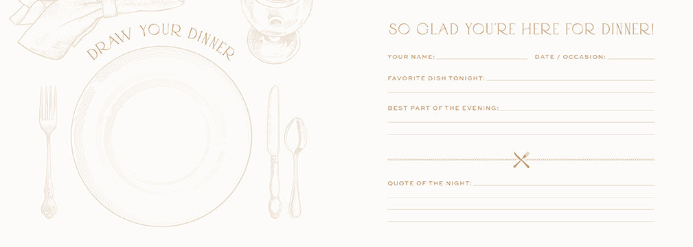 Dinner Party Guest Book
