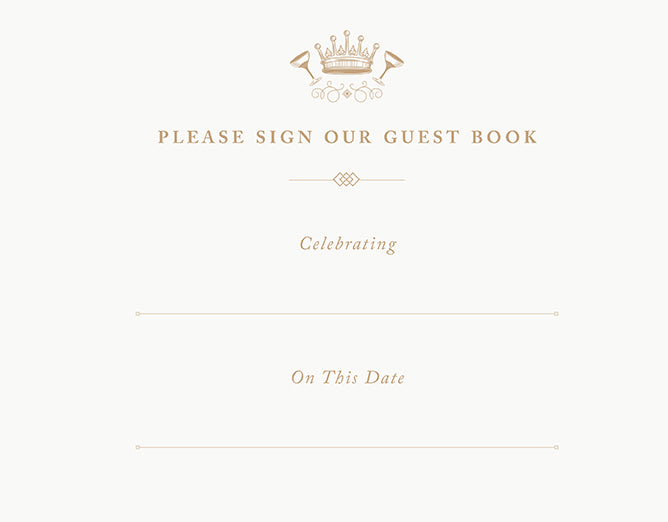 Downton Abbey Guest Book