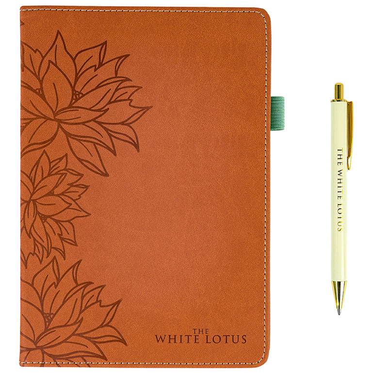 The White Lotus Journal and Pen Set