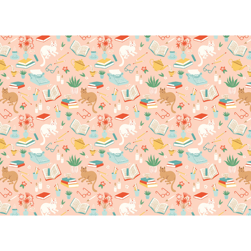 Book Lover's Embroidered Journal