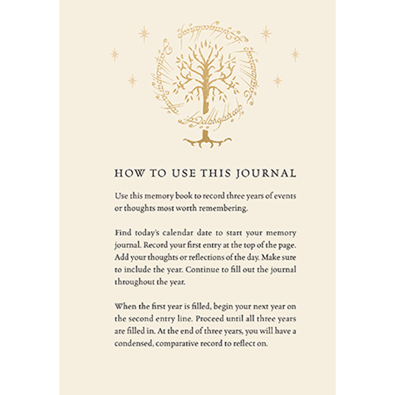 The Lord of the Rings Memory Journal: Record, Reflect, Remember