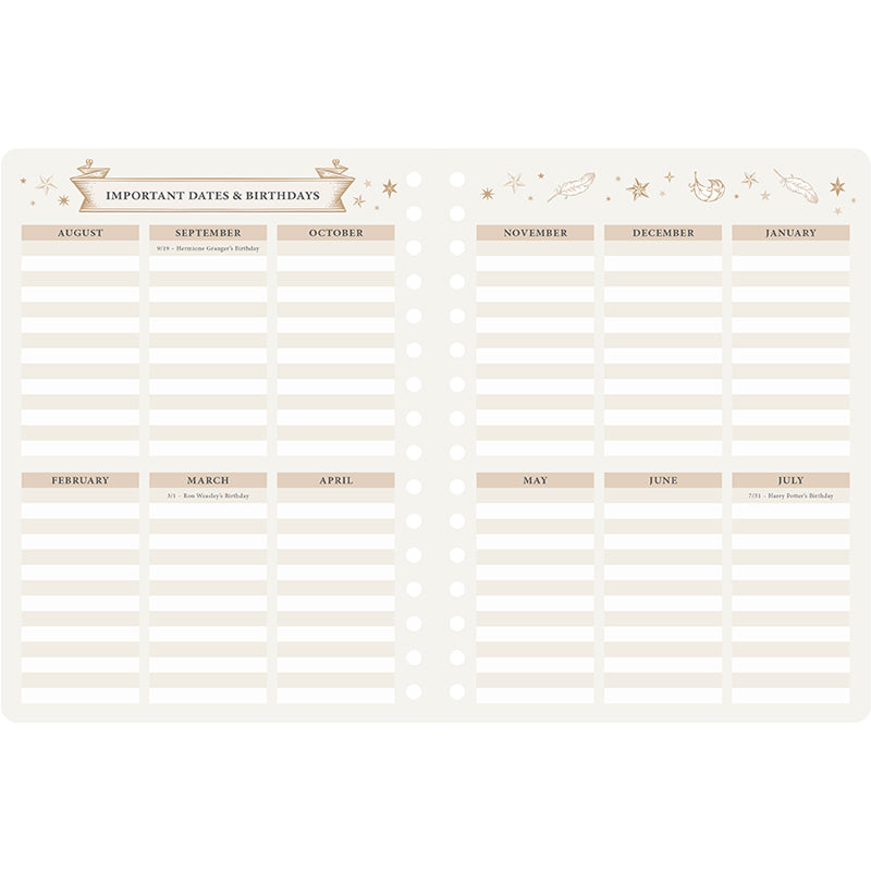 2025-2026 Harry Potter: Hogwarts Student Planner