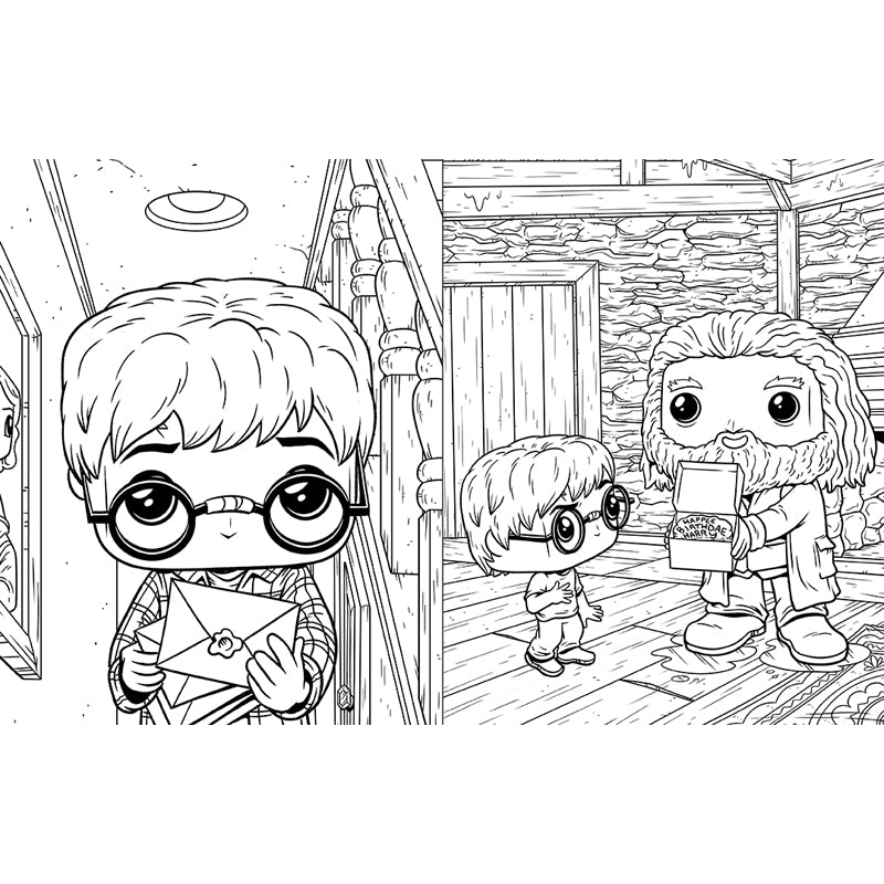 Funko Pop! Harry Potter and the Sorcerer's Stone: The Official Coloring Book