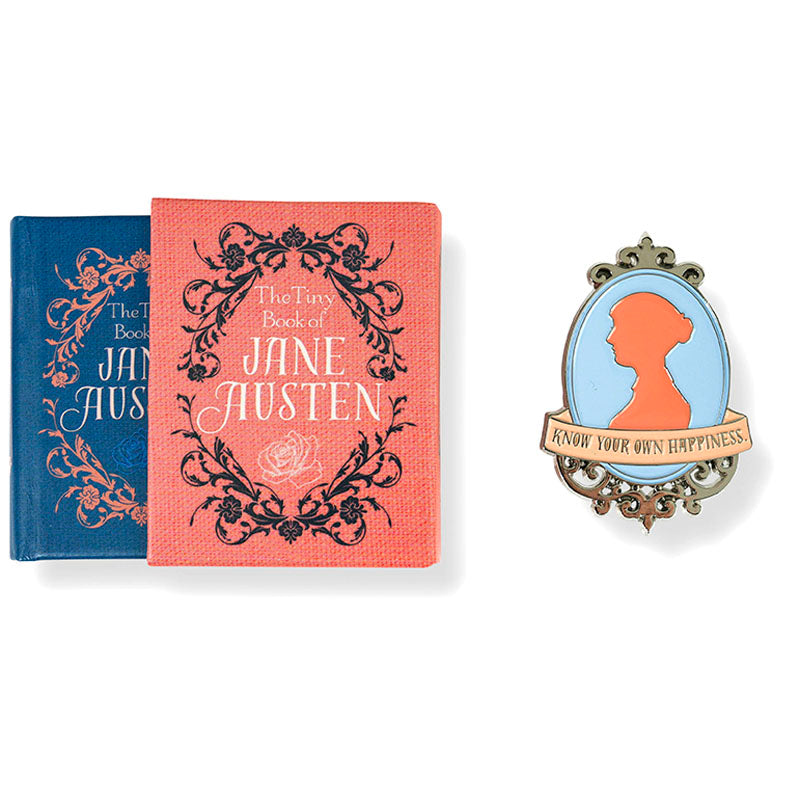 Jane Austen Tiny Book and Pin Set