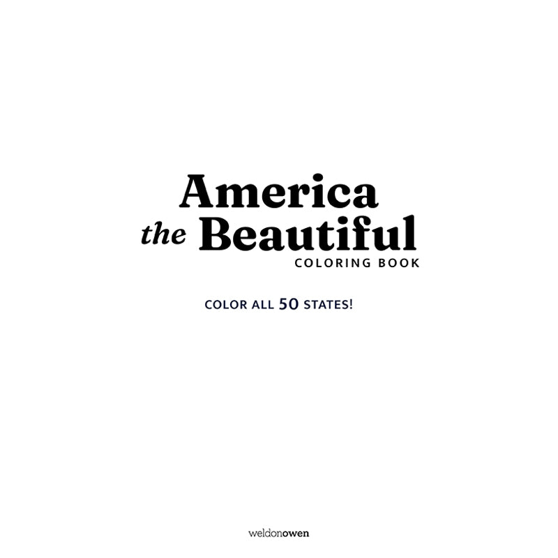 America the Beautiful Coloring Book