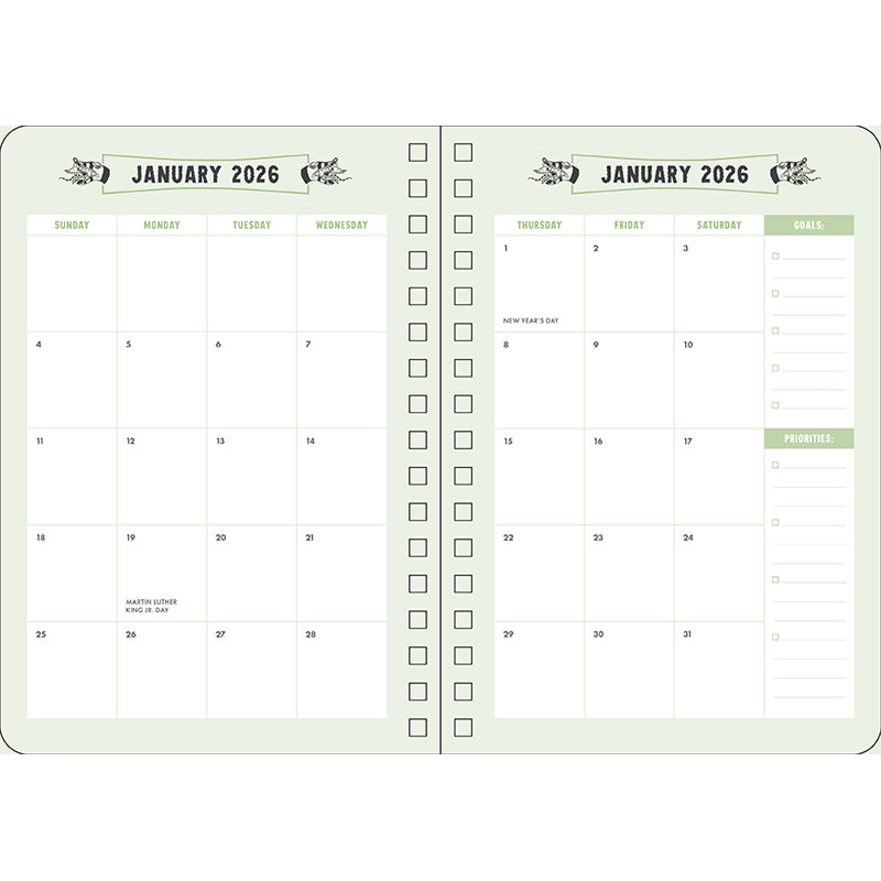 2026 Beetlejuice Beetlejuice 13-Month Weekly Planner