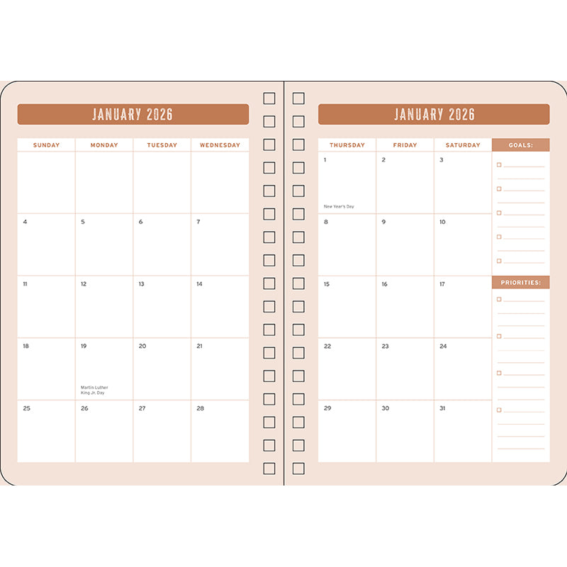 2026 Yellowstone: The Dutton Ranch 13-Month Weekly Planner