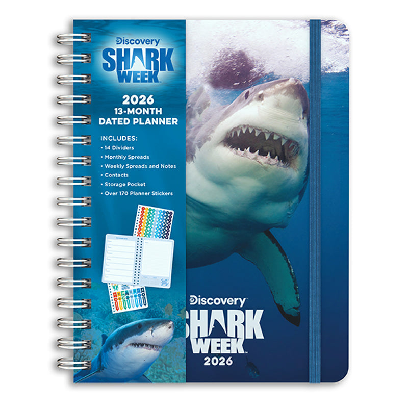 2026 Shark Week 13-Month Weekly Planner