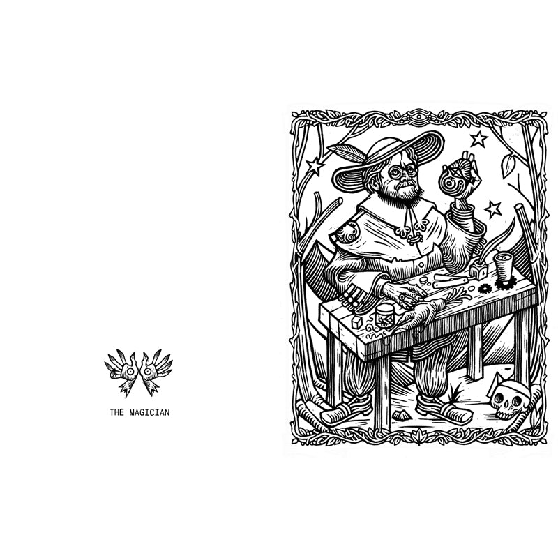 Tarot del Toro Coloring Book