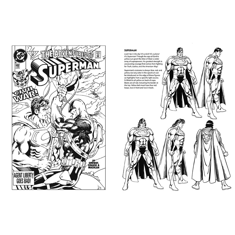 Superman: Ultimate '90s Flashback Official Coloring Book