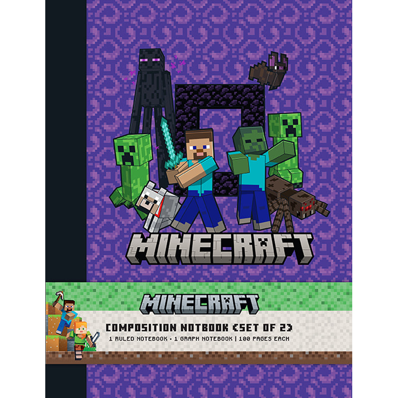 Minecraft Composition Notebook Set (Set of 2)