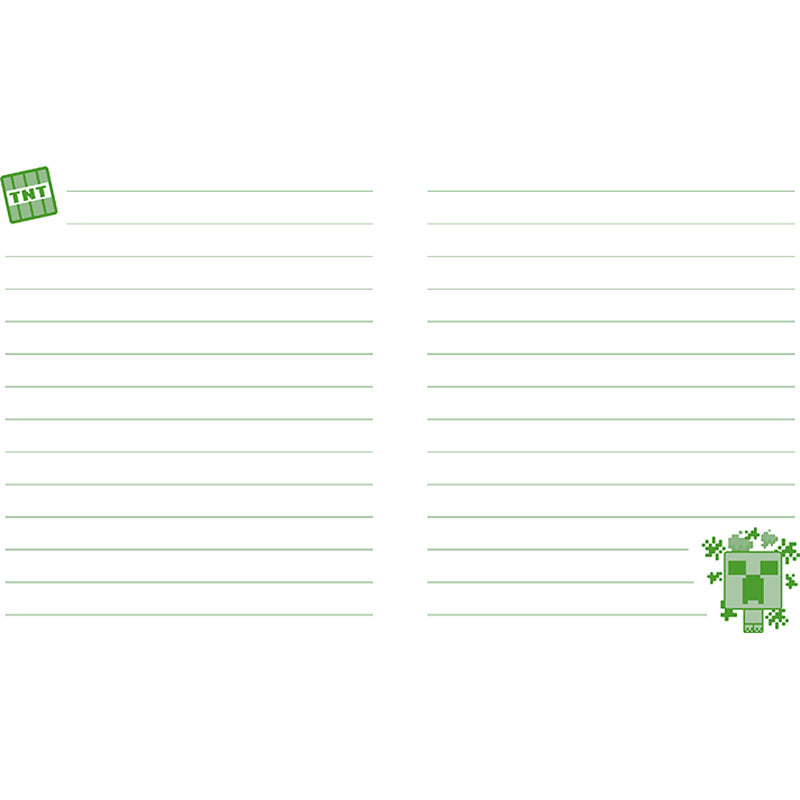 Minecraft: Creeper Squishy Lock & Key Diary