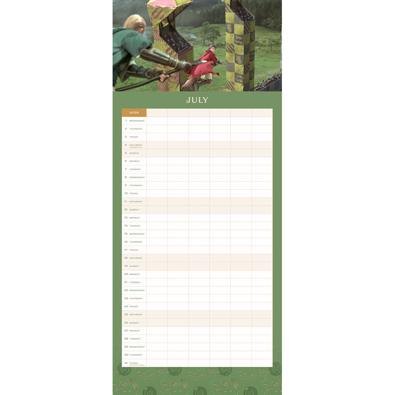 2026 Harry Potter: Hogwarts Family Wall Planner