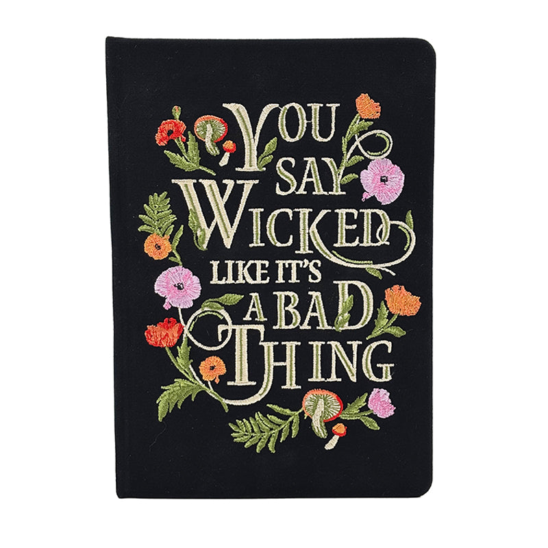 Wicked Embroidered Journal