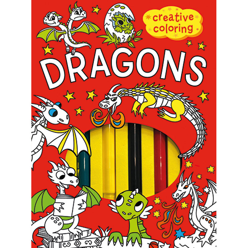 Creative Coloring: Dragons Mini-Coloring Kit