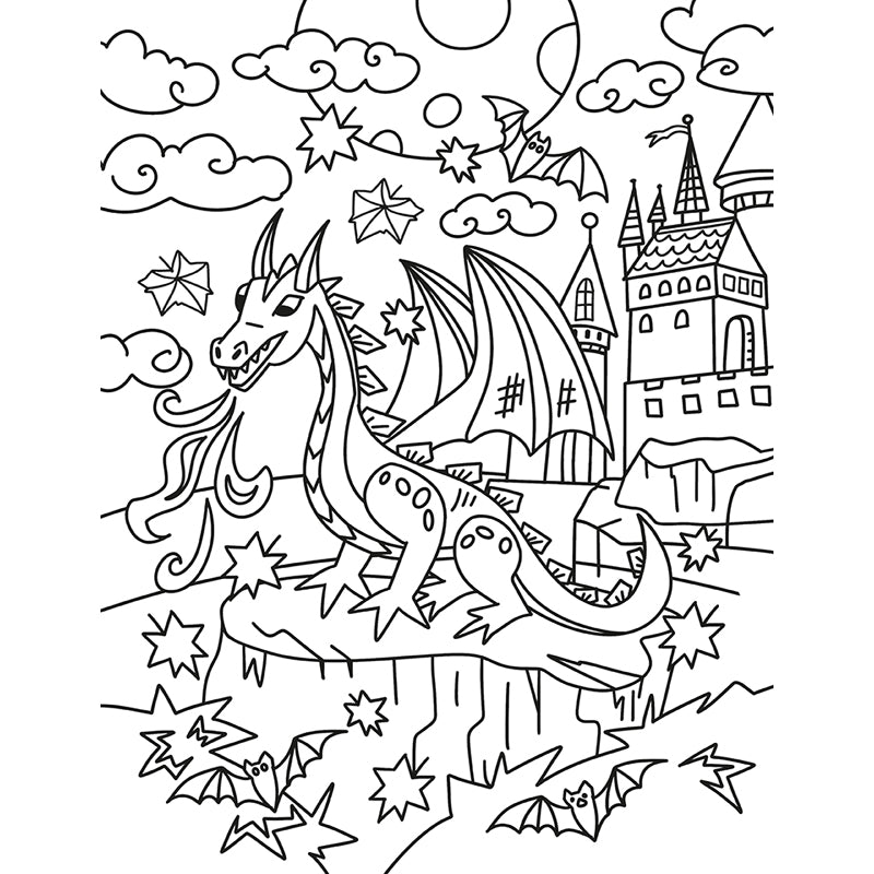 Creative Coloring: Dragons Mini-Coloring Kit