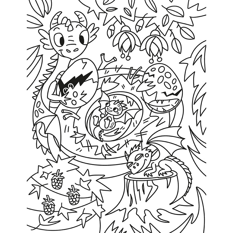 Creative Coloring: Dragons Mini-Coloring Kit