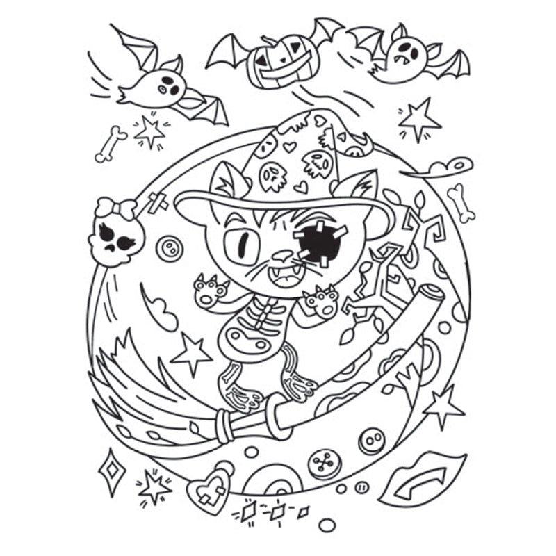 Creative Coloring: Spooky Mini-Coloring Kit