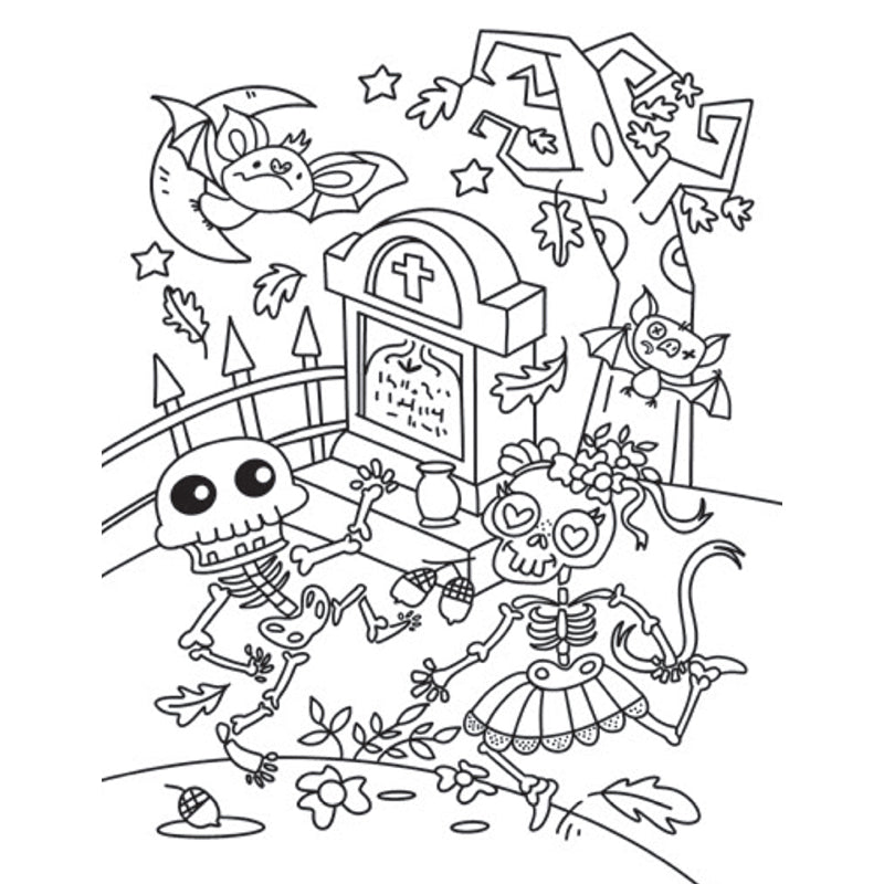 Creative Coloring: Spooky Mini-Coloring Kit