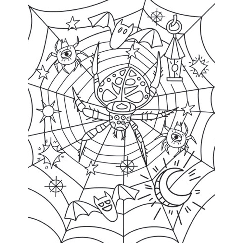 Creative Coloring: Spooky Mini-Coloring Kit