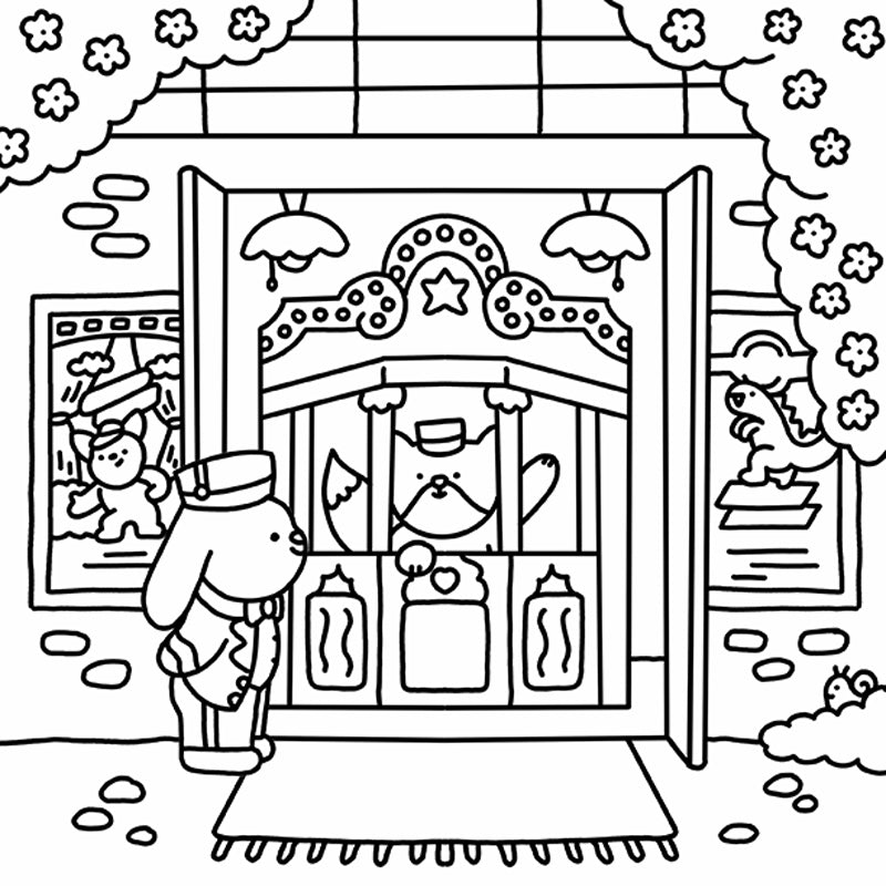Summer Scenes: A Cozy Coloring Book