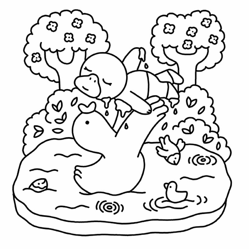 Summer Scenes: A Cozy Coloring Book