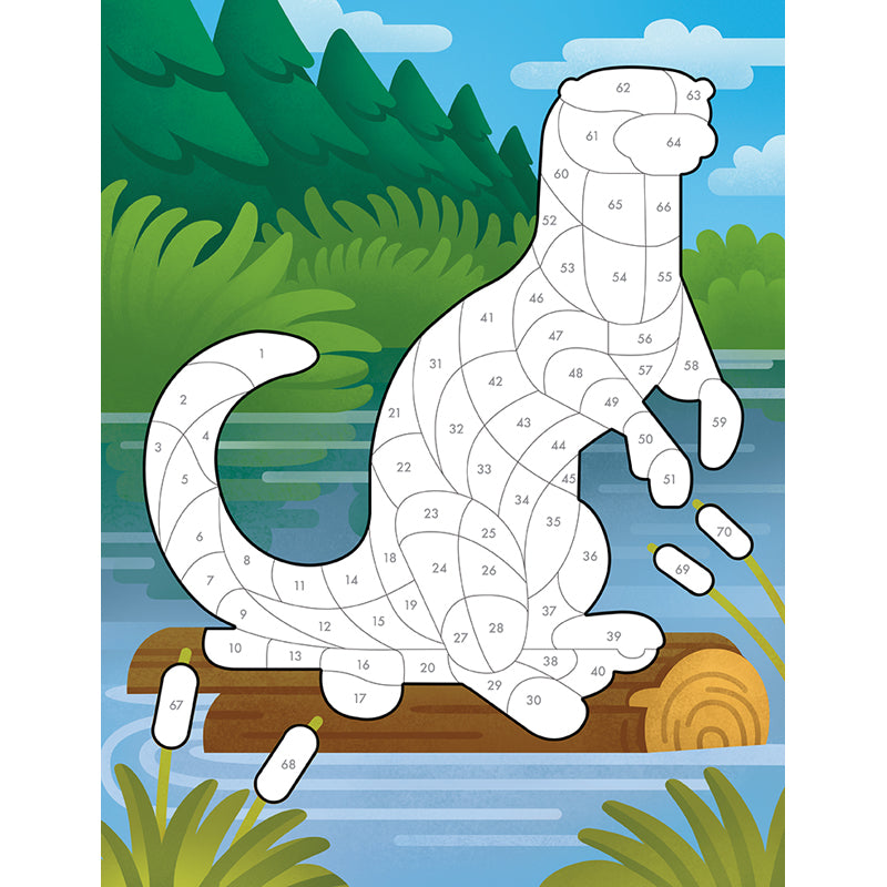 Sticker by Number: Woodland Animals