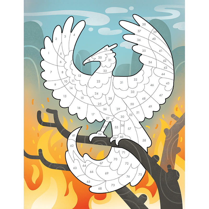 Sticker by Number: Mythical Creatures