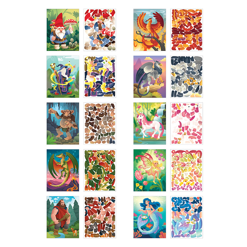 Sticker by Number: Mythical Creatures