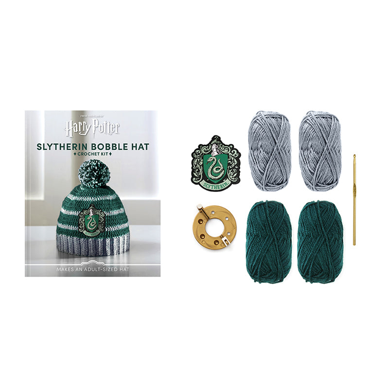 Harry Potter: Slytherin Pom-Pom Beanie Crochet Kit