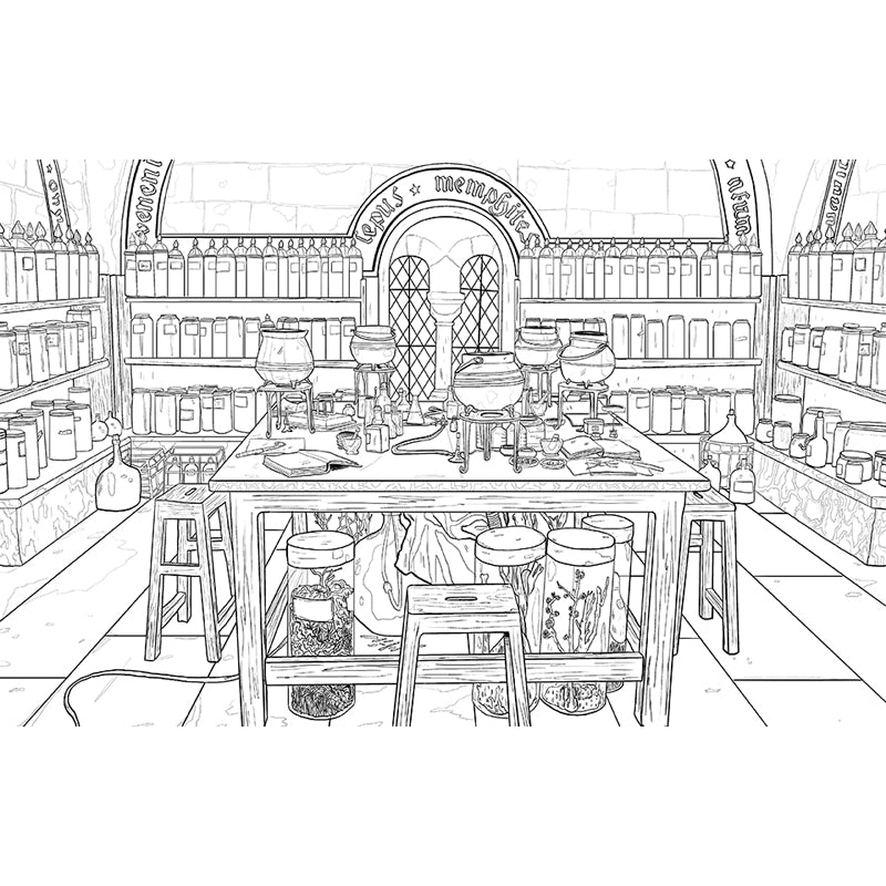 Harry Potter: Magical Places and Characters Coloring Book