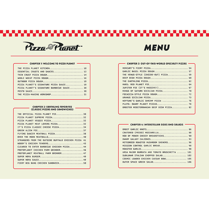 The Pizza Planet Cookbook