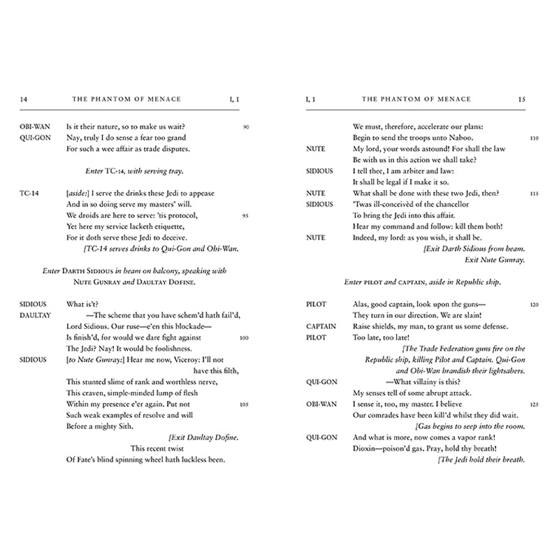 William Shakespeare's The Phantom of Menace: Star Wars Part the First