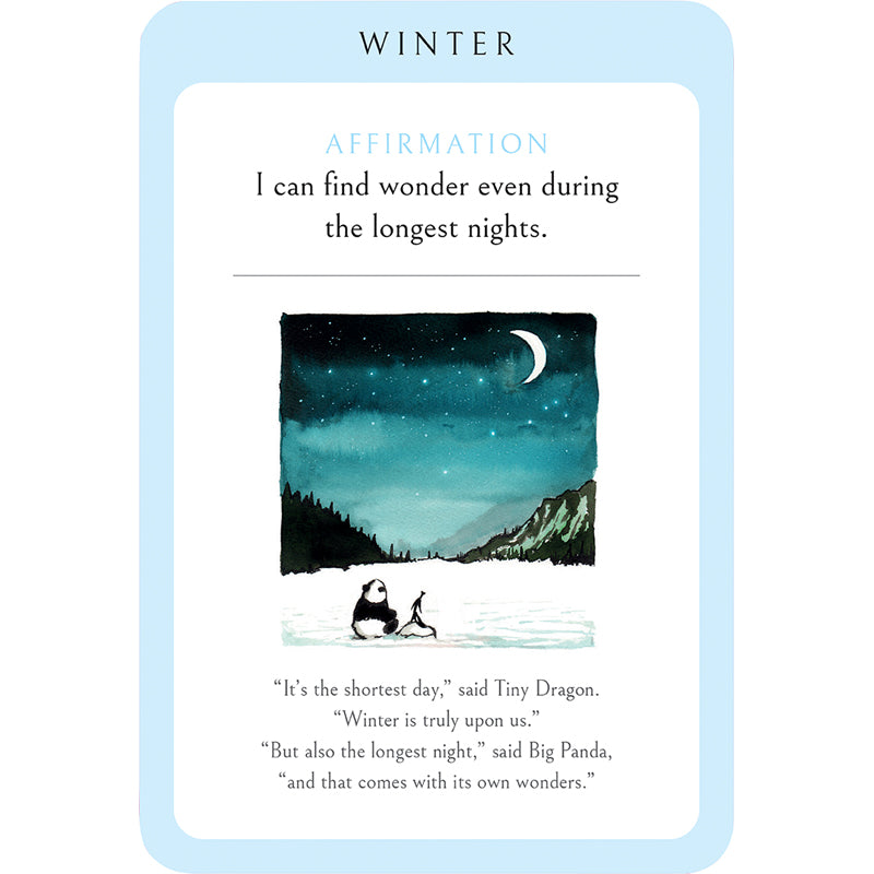Big Panda and Tiny Dragon Affirmation Cards