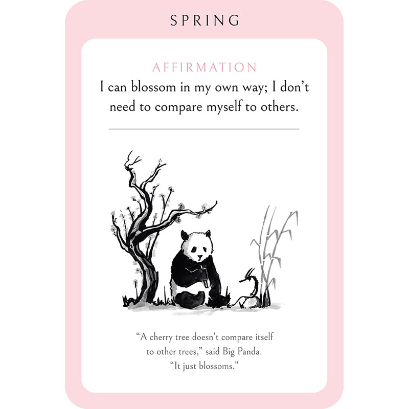 Big Panda and Tiny Dragon Affirmation Cards