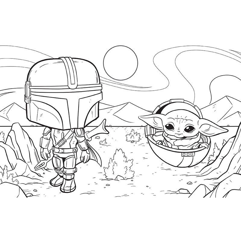 Star Wars: The Mandalorian: The Official Funko POP! Coloring Book