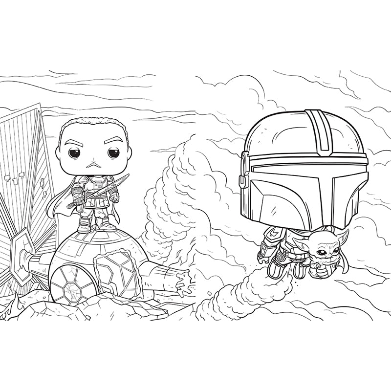 Star Wars: The Mandalorian: The Official Funko POP! Coloring Book