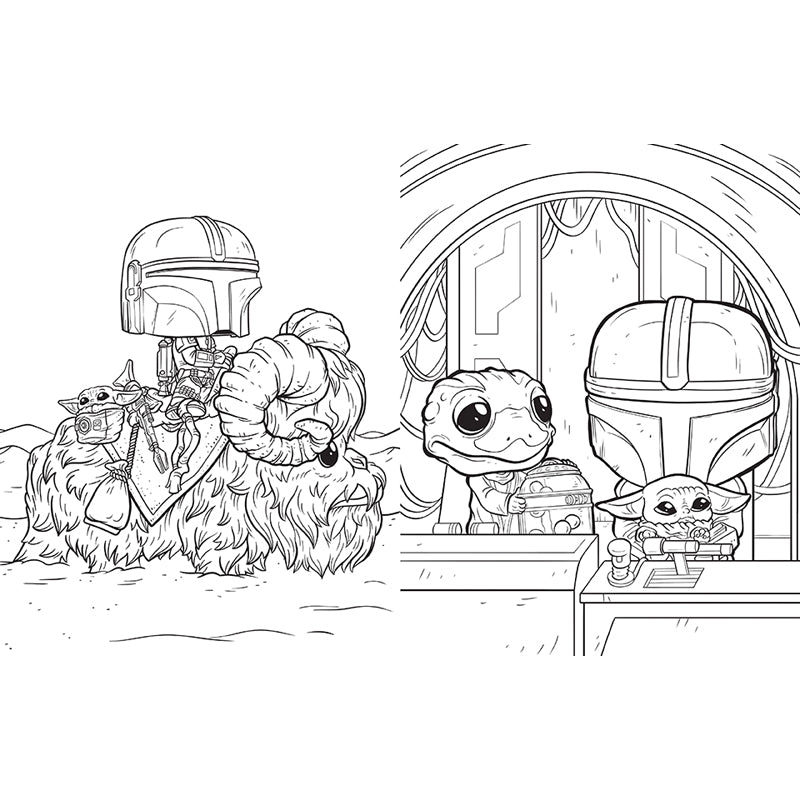 Star Wars: The Mandalorian: The Official Funko POP! Coloring Book
