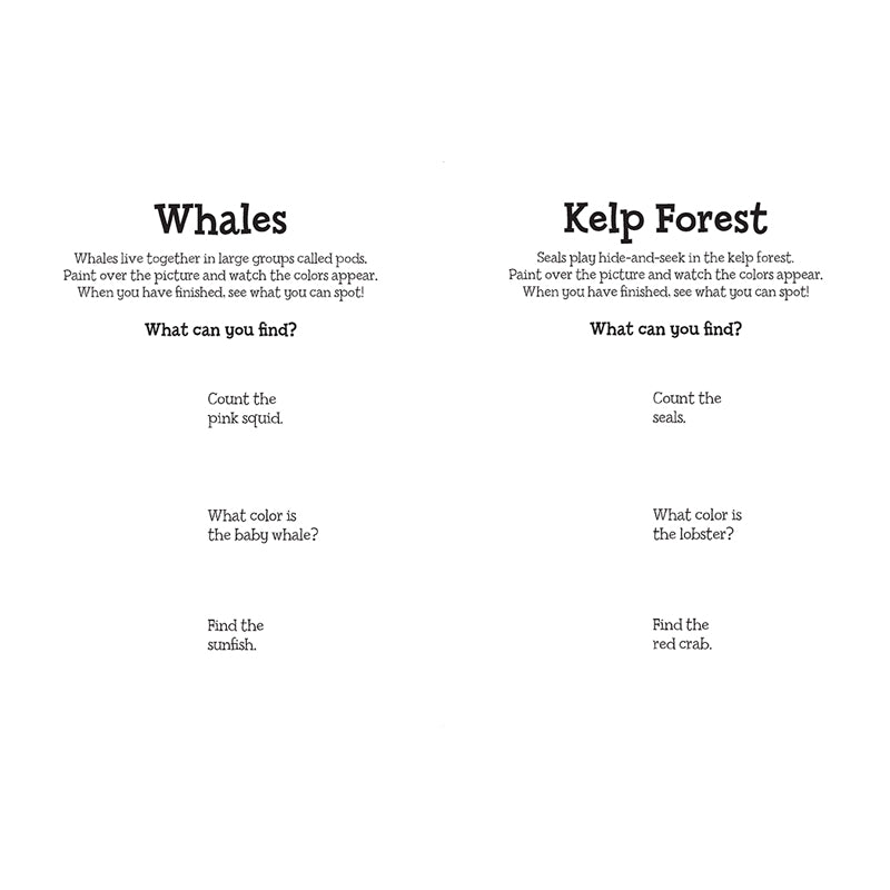 Magical Water Painting: Under the Sea