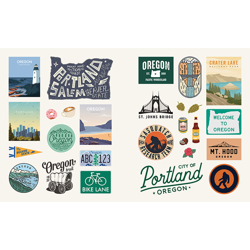 American Road Trip Sticker Book