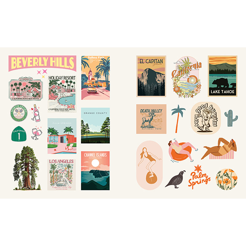 American Road Trip Sticker Book