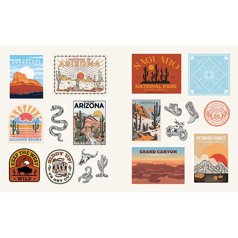American Road Trip Sticker Book