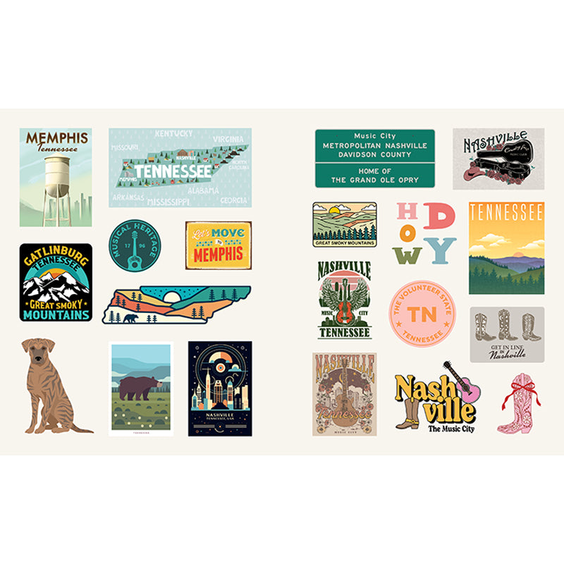 American Road Trip Sticker Book