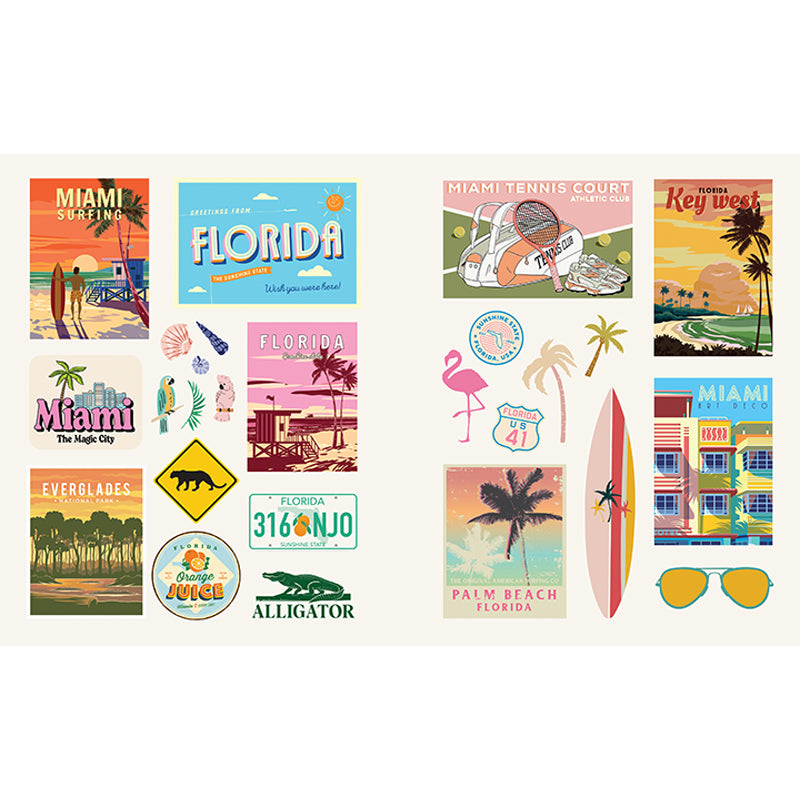 American Road Trip Sticker Book