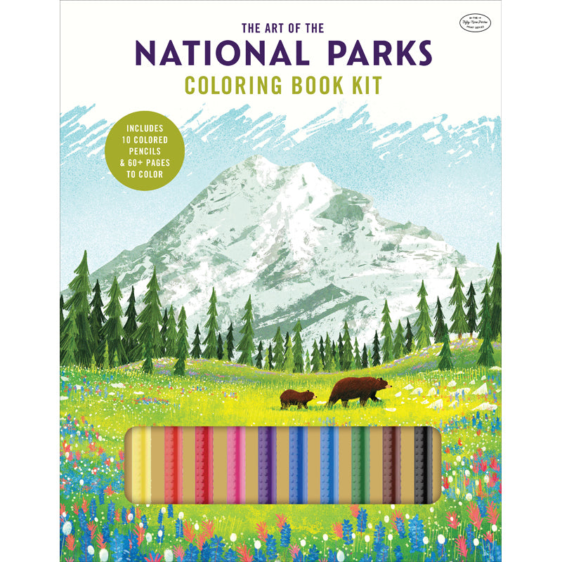 The Art of the National Parks Coloring Book Kit