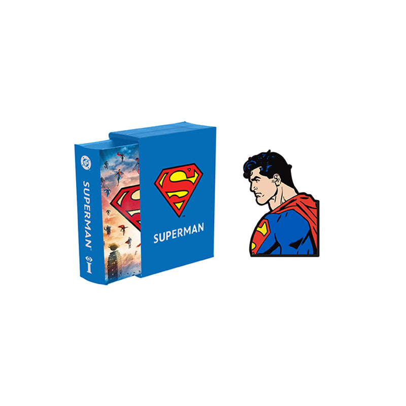 DC Comics: Superman Tiny Book and Pin Set