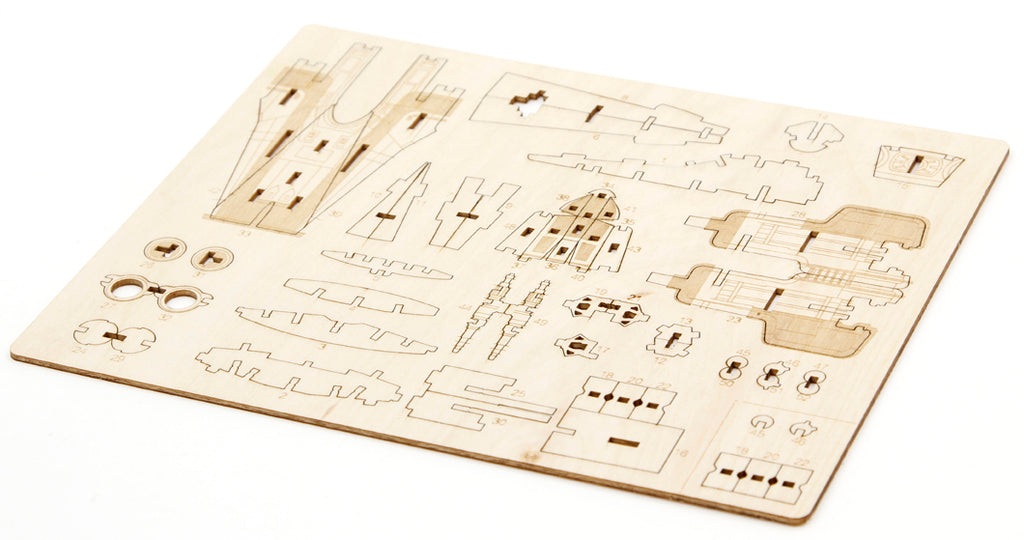 IncrediBuilds: Journey to Star Wars: The Last Jedi: A-wing 3D Wood Model and Book