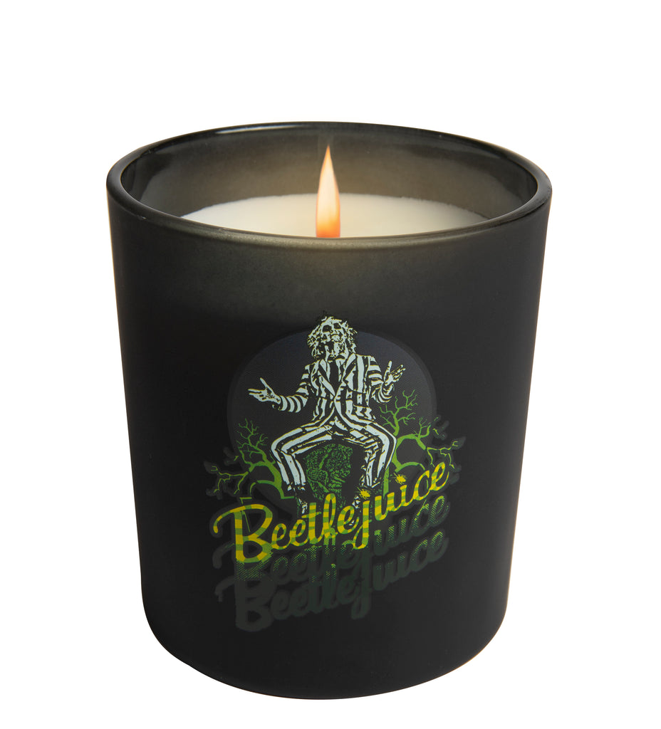 Beetlejuice Glass Candle